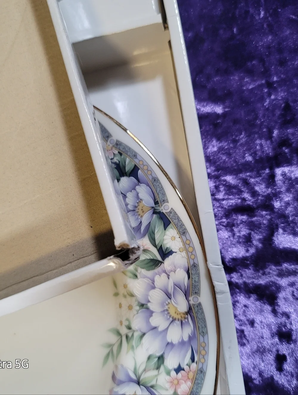 0904. In Original Box ~ Andrea by Sadek Cake Plate & Server 'Donna' Pattern 10.5